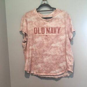 END OF YEAR SALE! | Old Navy Pink Tie Dye ‘California’ Top